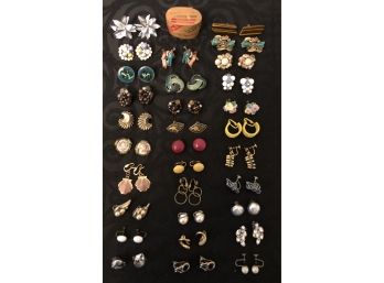 Vintage Fashion Earrings Lot