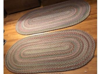 Pair Of Capel Braided Oval Area Rugs