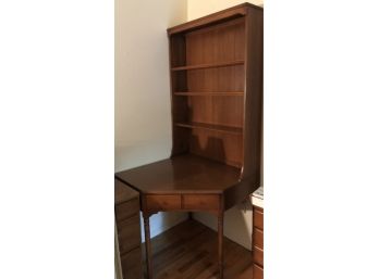 Colonial Style Corner Desk Base Bookcase