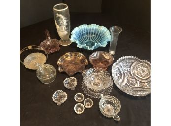 Vintage Glass & Depression Glass Lot