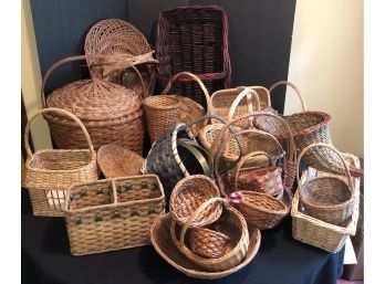 Beautiful Wicker Baskets Mixed Lot