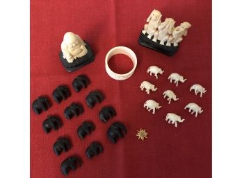 Vintage Ebony & Ivory Collectibles Lot