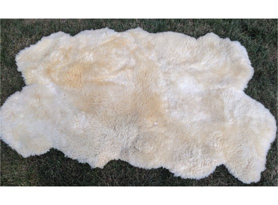 Country Home Four Piece Lambskin Wool Rug