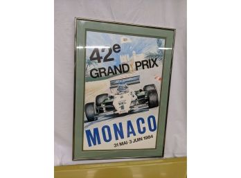 Original 1984 Monaco Grand Prix Poster