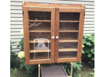 Woodcraft Solid  Wood Wall Display Cabinet