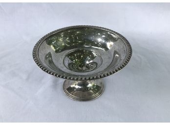Sterling Silver Stemmed Candy Dish Marked