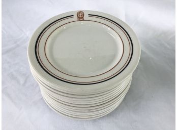 Set Of 12 Vintage Syracuse China Restaurant Ware 7-1/4” Plates