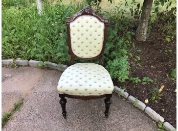Carved Victorian Parlor Chair