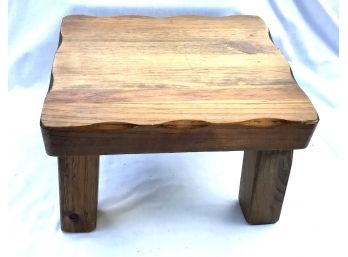 Chunky Wood Foot Stool Made In Vermont
