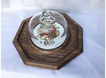 Vintage Goodwood Cheese Dome And Platter Combo Made In Japan
