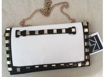 Inzi Clutch / Chain Shoulder Bag- New With Tags