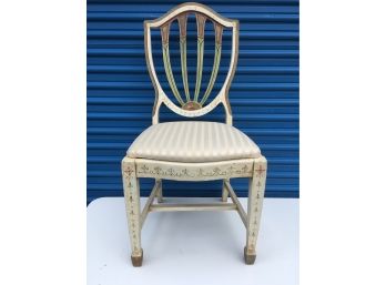 Hand Painted Italian Tole Chair