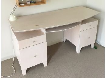Pinkish White Girls Desk/ Dressing Table From IKEA