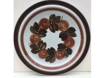 Vintage Arabia Of Finland Hand Painted Anemone Chop Platter