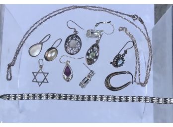 B25 Lot Of Silver Jewelry 25 Grams Total