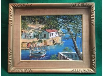 B142 Vintage Oil Painting On Canvas Signed By The Artist