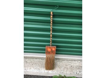 B161 Russian Hand Painted Broom 31” Height