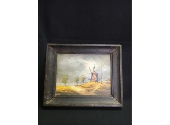 B41 Small Antique Oil Painting That’s Signed By The Artist