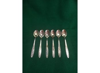 B29 Set Of 6 Antique Russian Silver Spoons