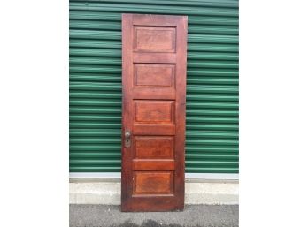 B170 Antique Wood Victorian Door 25 3/4” By 78”