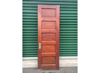 B169 Antique Wood Victorian Door 25 3/4” By 78”