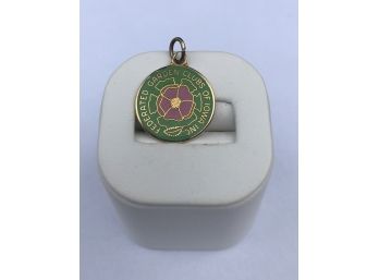B3 10K Gold Federated Garden Clubs Of Iowa Charm, 4.33 Grams