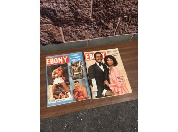 C55 Pair Of 1978 Ebony Magazines Large Size 10x13'