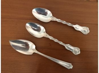 Lot Of Three Sterling Silver Spoons