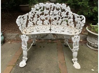 Vintage Cast Aluminum Garden Bench