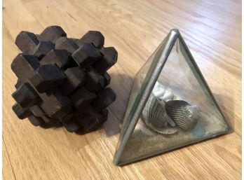 Pair Of Unique Paperweights