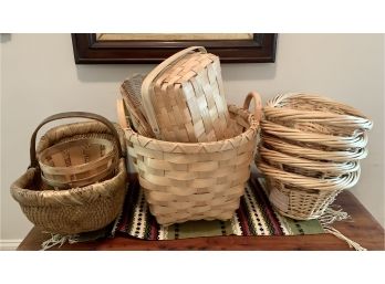 Large Group Of Wicker Baskets