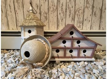 Group Of Three Birdhouses