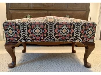 Small Needlepoint Ottoman