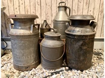 Old Fashion Decorative Milk Jugs And Gas Container