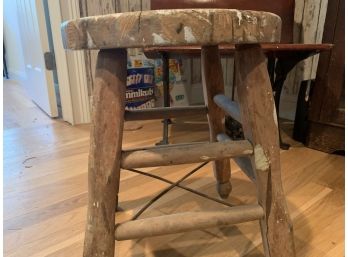 Old Cow Milking Stool