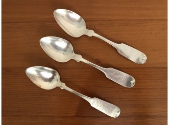 Three Coin Silver Spoons