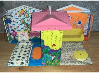 Vintage The World Of Barbie House ~  1966 ~ Excellent Condition ~