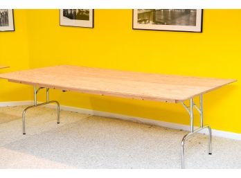 Custom Made Work Table With Power Cord Strip