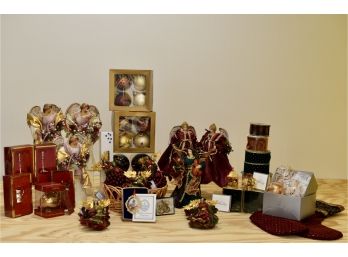 P - Christmas Decorations Including Angel Tree Toppers, Lenox, And More