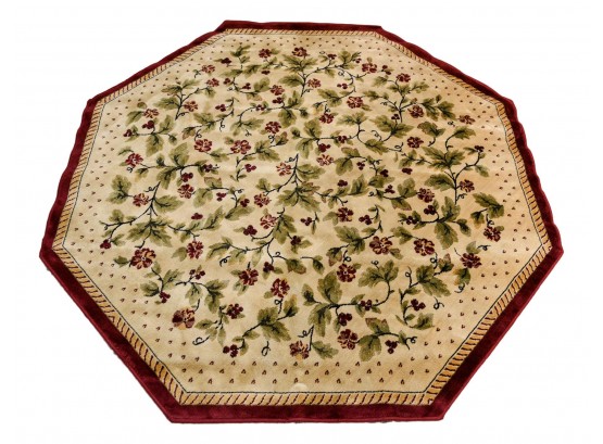 The Champagne Collection Octagon Shaped Area Rug By The Designer Collections