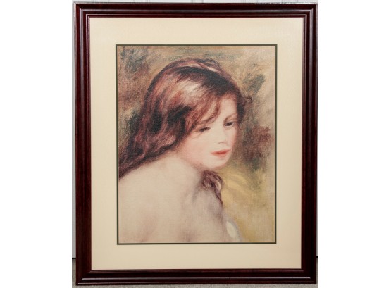 Framed Portrait Print Of A Young Girl