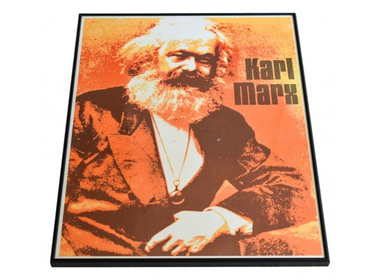Lithograph Of Karl Marx (1818-1883) Famous For His Theories About Capitalism And Communism