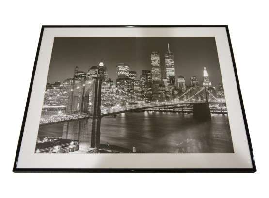 Print Of New York City World Trade Center And Brooklyn Bridge