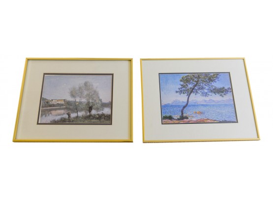 Ville D'Avray Print By Jean-Baptiste-Camille Corot + Print By Claude Monet