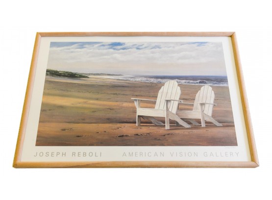 Signed 'Flying Point Beach' Fine Art Print By Joseph Reboli
