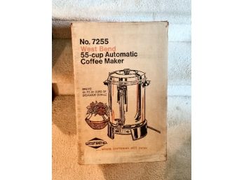 West Bend 55 Cup Automatic Coffee Maker ~ No7255 ~