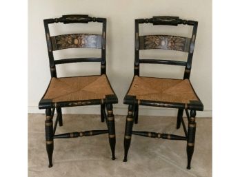 Pair Of Genuine Hitchcock Side Chairs