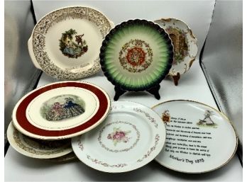 8 Vintage Plate Lot