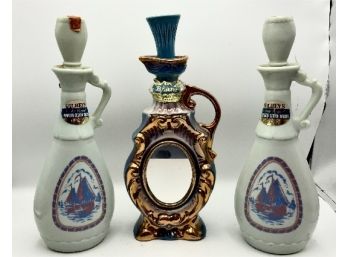 Mirrored Decanter By Jim Beam And More