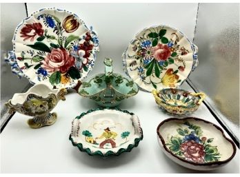 Vintage Italy Assortment ~ Pottery, Capodimonte & More ~